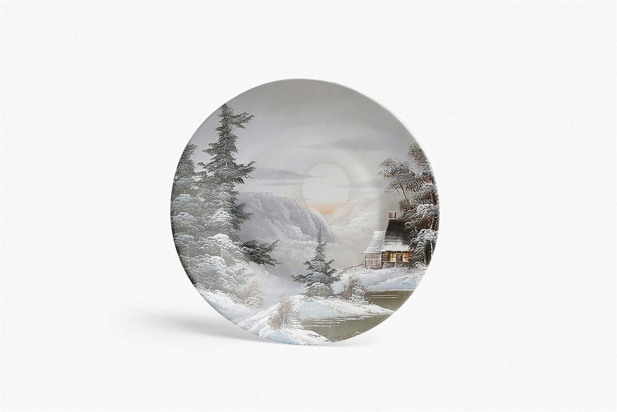 Winter Wonderland Decorative Porcelain Plate