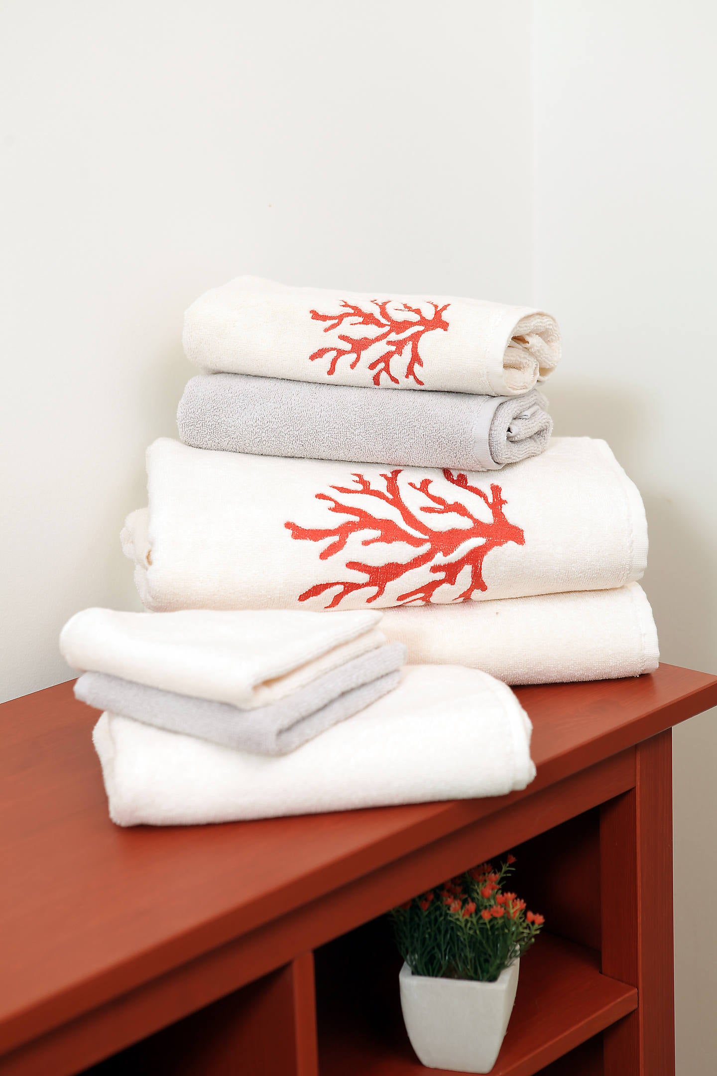 Coral Organic Cotton Towel