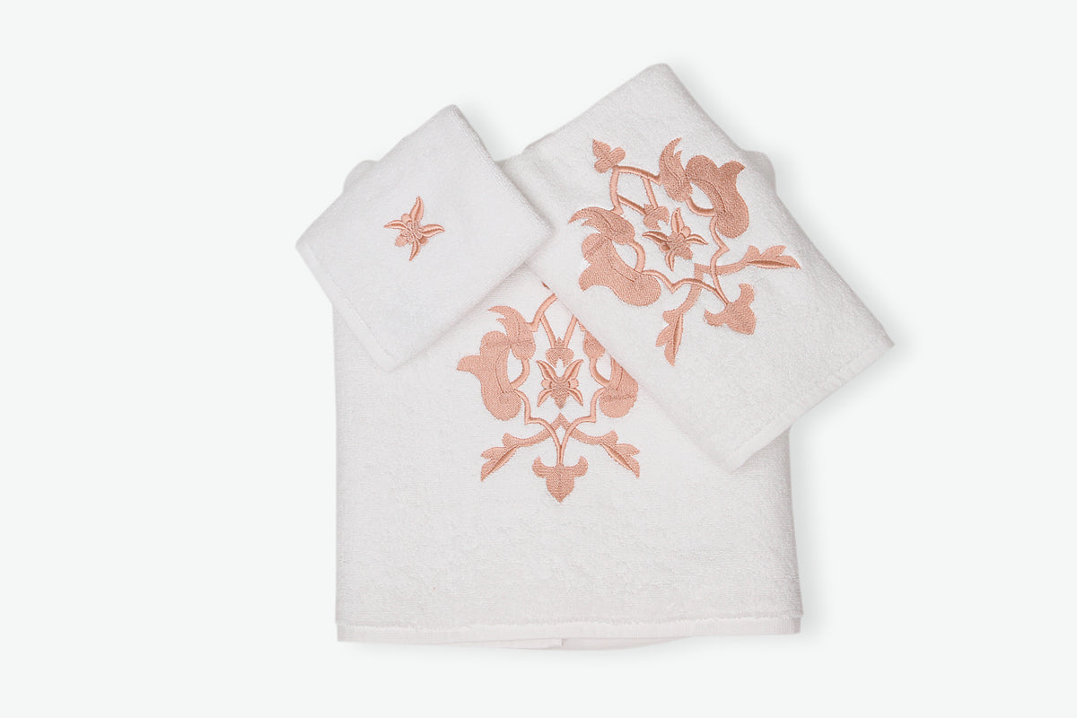 Kutahya Organic Cotton Towel Set Dark Salmon Set