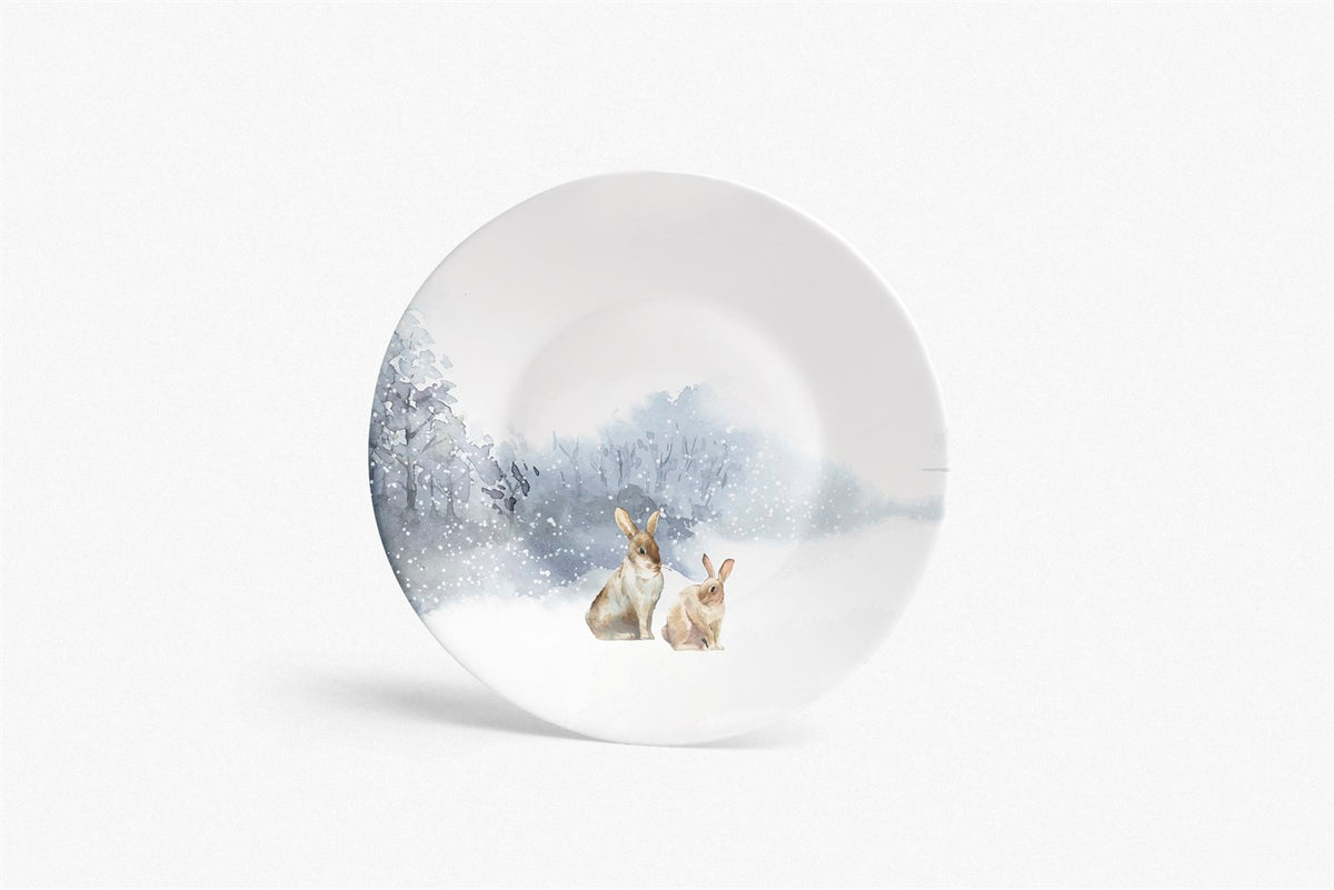 Snow Bunny Decorative Plate